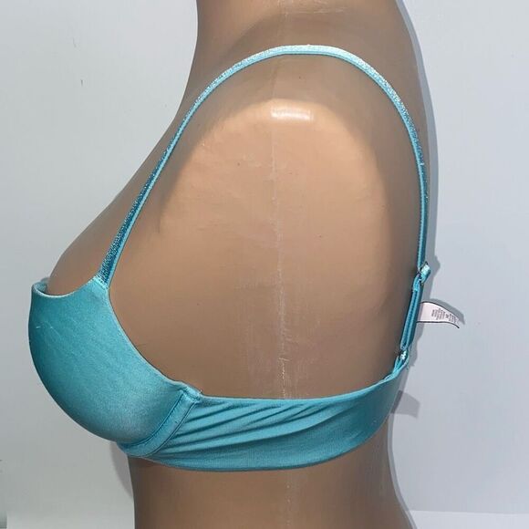 Victoria's Secret Women's Blue Dream Angels Padded Demi Bra Size 34B - Picture 3 of 8